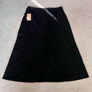 Halogen Classic Black A-Line Skirt